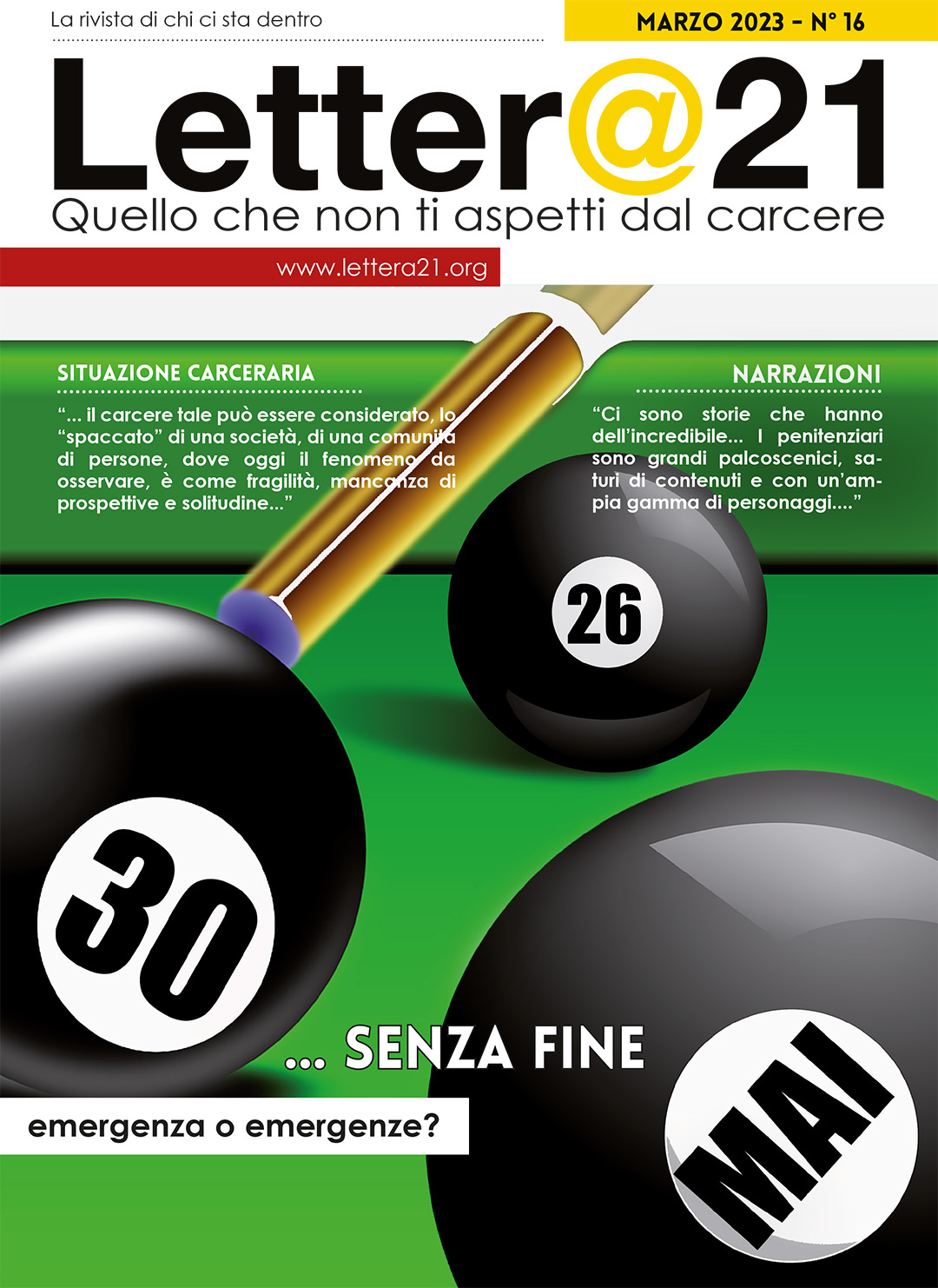 Copertina Rivista n° 16 Marzo 2023